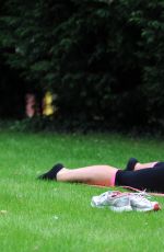 PASCAL CRAYMER Working Out at a Park in Essex 09/26/2015