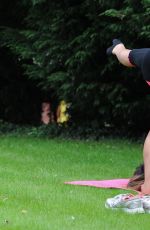 PASCAL CRAYMER Working Out at a Park in Essex 09/26/2015