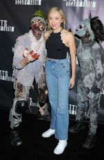 PEYTON LIST at Knott’s Scary Farm Black Carpet in Buena Park 10/01/2015