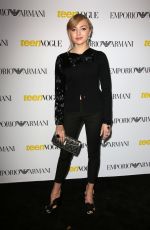 PEYTON LIST at Teen Vogue’s 13th Annual Young Hollywood Issue Launch Party in Los Angeles 10/02/2015