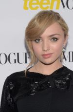 PEYTON LIST at Teen Vogue’s 13th Annual Young Hollywood Issue Launch Party in Los Angeles 10/02/2015