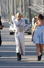PIA MIA PEREZ on the Set of a Music Video in Santa Monica 10/13/2015