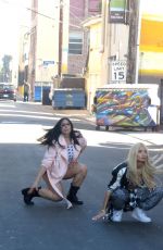 PIA MIA PEREZ on the Set of a Music Video in Santa Monica 10/13/2015