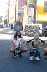 PIA MIA PEREZ on the Set of a Music Video in Santa Monica 10/13/2015