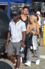 PIA MIA PEREZ on the Set of a Music Video in Santa Monica 10/13/2015