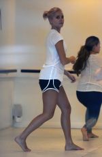 PIXIE LOTT at a Pilates Class in Los Angeles 10/01/2015