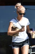 PIXIE LOTT at a Pilates Class in Los Angeles 10/01/2015
