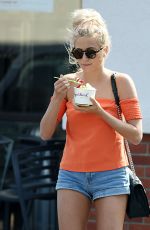PIXIE LOTT in Shoerts Out and About in Los Angeles 10/18/2015