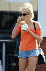 PIXIE LOTT in Shoerts Out and About in Los Angeles 10/18/2015