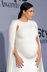 Pregnant KIM KARDASHIAN at InStyle Awards 2015 in Los Angeles 10/26/2015