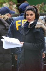 PRIYANKA CHOPRA on the Set of Quantico in Monrteal, 10/14/2015