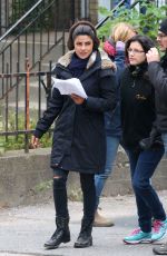 PRIYANKA CHOPRA on the Set of Quantico in Monrteal, 10/14/2015