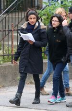 PRIYANKA CHOPRA on the Set of Quantico in Monrteal, 10/14/2015