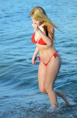 RACHEL SANDERS in Bikini at a Beach in Miami 10/03/2015
