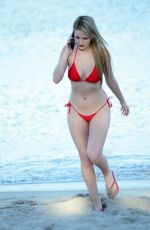 RACHEL SANDERS in Bikini at a Beach in Miami 10/03/2015