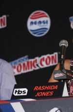 RASHIDA JONES at tnt/tbs Panel at Comic-con in New York 10/09/2015