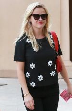 REESE WITHERSPOON Arrives at Buchon for Dinner 10/06/2015