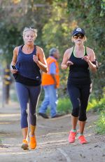REESE WITHERSPOON Out for Jogging in Los Angeles 10/23/2015