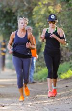 REESE WITHERSPOON Out for Jogging in Los Angeles 10/23/2015