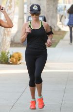 REESE WITHERSPOON Out for Jogging in Los Angeles 10/23/2015