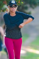 REESE WITHERSPOON Out Jogging in Los Angeles 10/08/2015