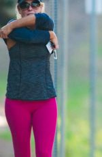 REESE WITHERSPOON Out Jogging in Los Angeles 10/08/2015