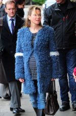 RENEE ZELLWEGER on the Set of Bridget Jones 3 in London 10/07/2015
