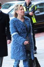 RENEE ZELLWEGER on the Set of Bridget Jones 3 in London 10/07/2015