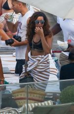 RIHANNA and CARA DELEVINGNE in Bikinis in Rio de Janeiro 09/27/2015