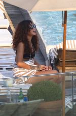 RIHANNA and CARA DELEVINGNE in Bikinis in Rio de Janeiro 09/27/2015