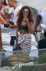RIHANNA and CARA DELEVINGNE in Bikinis in Rio de Janeiro 09/27/2015