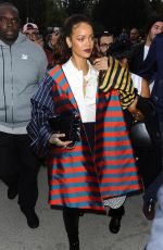 RIHANNA Arrives at Eiffel Tower in Paris 10/04/2015