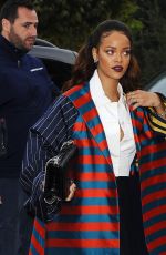 RIHANNA Arrives at Eiffel Tower in Paris 10/04/2015