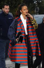 RIHANNA Arrives at Eiffel Tower in Paris 10/04/2015