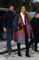 RIHANNA Arrives at Eiffel Tower in Paris 10/04/2015