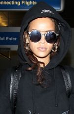 RIHANNA Arrives at LAX Airport in Los Angeles 10/06/2015