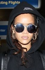 RIHANNA Arrives at LAX Airport in Los Angeles 10/06/2015