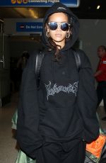 RIHANNA Arrives at LAX Airport in Los Angeles 10/06/2015