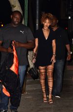 RIHANNA Arrives at Spotted Pig in New York 09/07/2015