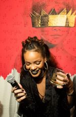 RIHANNA at 8th Album Artwork Reveal for Anti at Mama Gallery in Los Angeles 10/07/2015