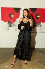RIHANNA at 8th Album Artwork Reveal for Anti at Mama Gallery in Los Angeles 10/07/2015