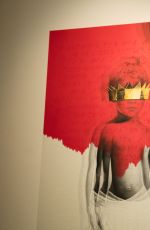 RIHANNA at 8th Album Artwork Reveal for Anti at Mama Gallery in Los Angeles 10/07/2015