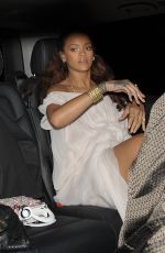 RIHANNA Leaves a Bar in Paris 10/03/2015