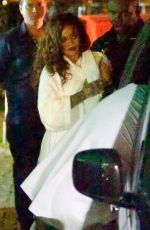 RIHANNA Returns to Her Hotel by Helicopter after Her Rock in Rio Performance in Rio de Janeiro 09/26/2015