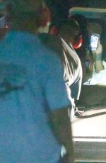 RIHANNA Returns to Her Hotel by Helicopter after Her Rock in Rio Performance in Rio de Janeiro 09/26/2015