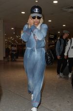 RITA ORA Arrives at Heathrow Airport in London 10/17/2015