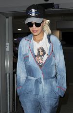 RITA ORA Arrives at Heathrow Airport in London 10/17/2015