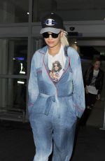 RITA ORA Arrives at Heathrow Airport in London 10/17/2015
