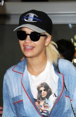 RITA ORA Arrives at Heathrow Airport in London 10/17/2015