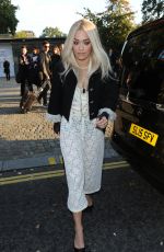 RITA ORA at Chanel Exhibition Party in London 10/12/2015